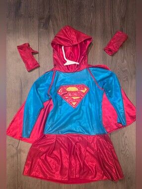 Rubie's Super Girl Costume Kids Supergirl Halloween, Large 12-14